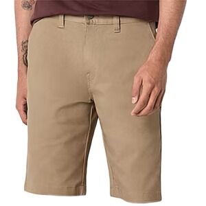 Volcom‎ Vmonty Stretch 22 Chino Men Size 30 Flat Front Khaki 10" Inseam